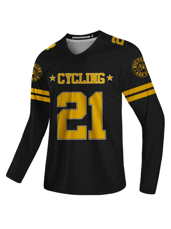 Orionride Bicycles Are Fun Long Sleeve Downhill Jersey sold by Orionride