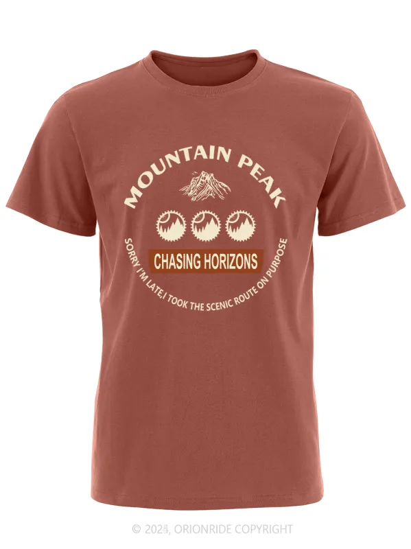 Orionride Mountain Peak Short Sleeves Bike T-Shirt sold by Orionride