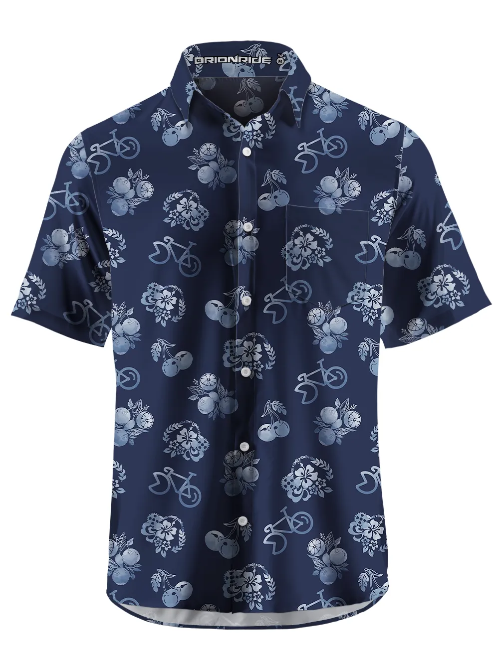 Orionride Sweet Orange Zipper Pockets Ultra Lightweight Short Sleeves Gravel Shirt sold by Orionride