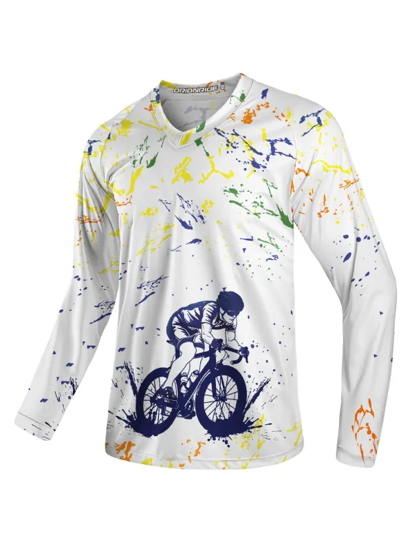 Orionride Ink Art Long Sleeve Downhill Jersey sold by Orionride