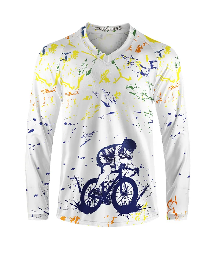 Orionride Ink Art Long Sleeve Downhill Jersey sold by Orionride product image thumbnail 2