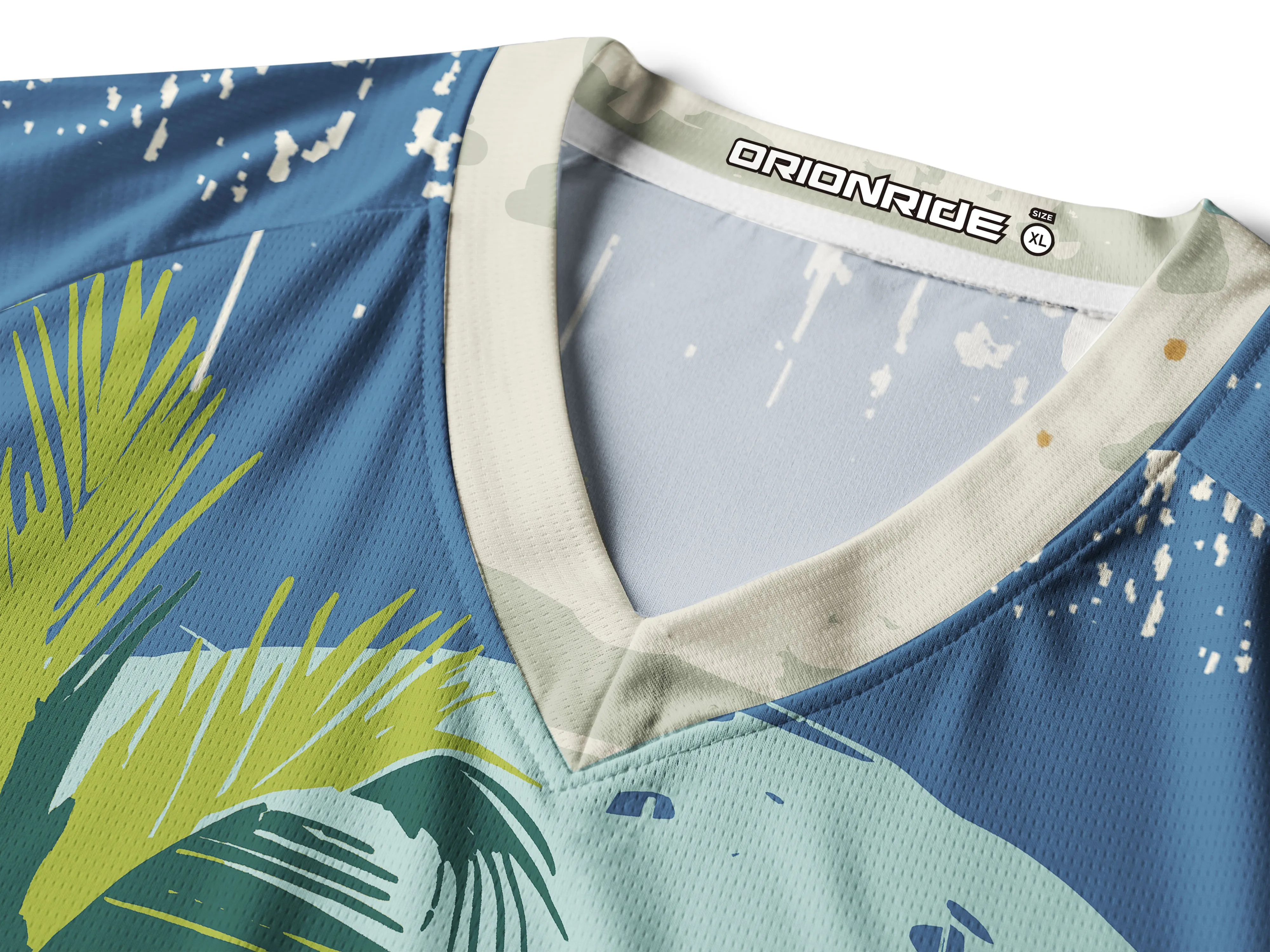 Orionride Tropical Beach Long Sleeve Downhill Jersey sold by Orionride product image thumbnail 4