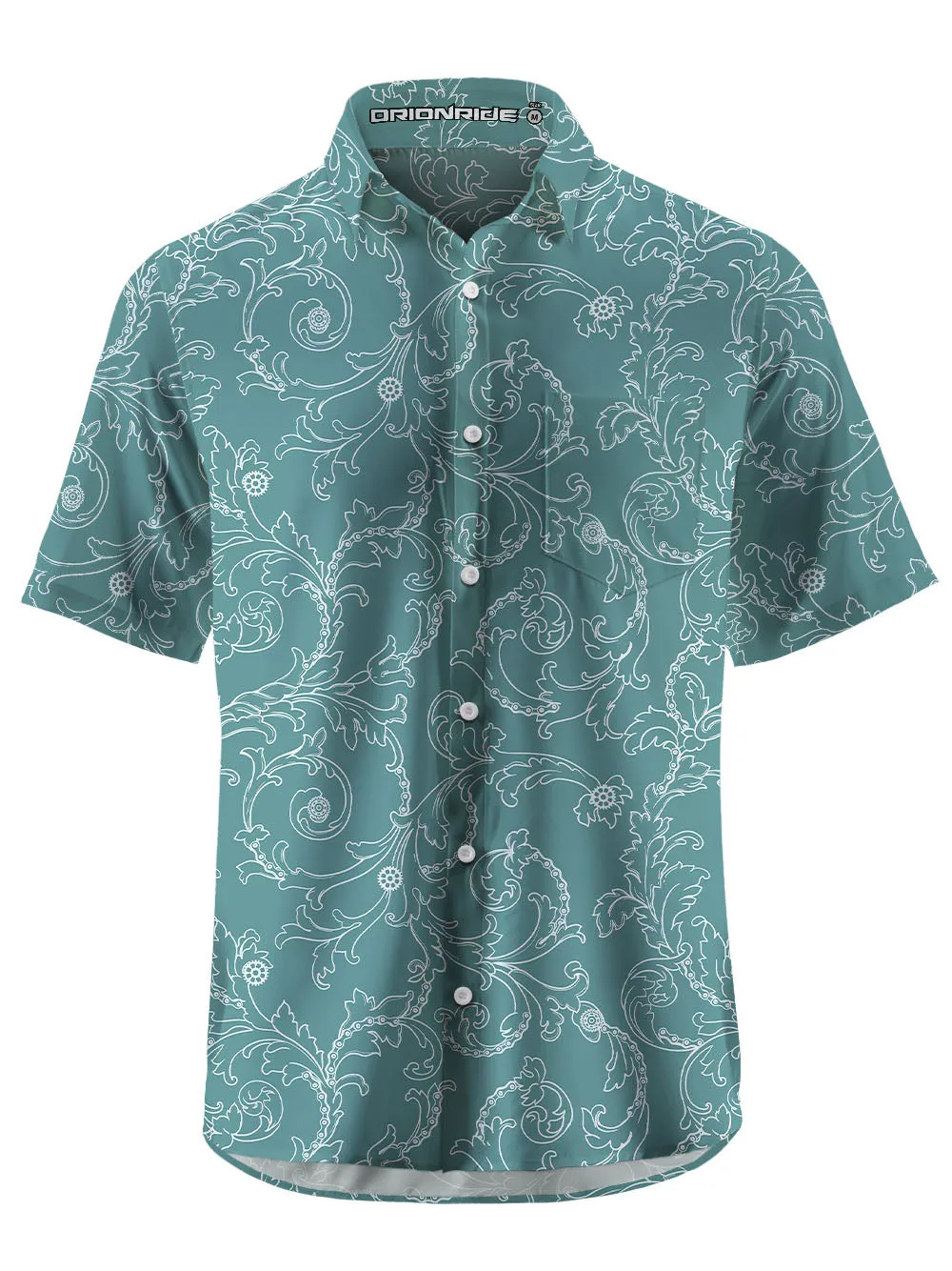 Orionride Line Drawing Chain Zipper Pockets Ultra Lightweight Short Sleeves Gravel Shirt sold by Orionride