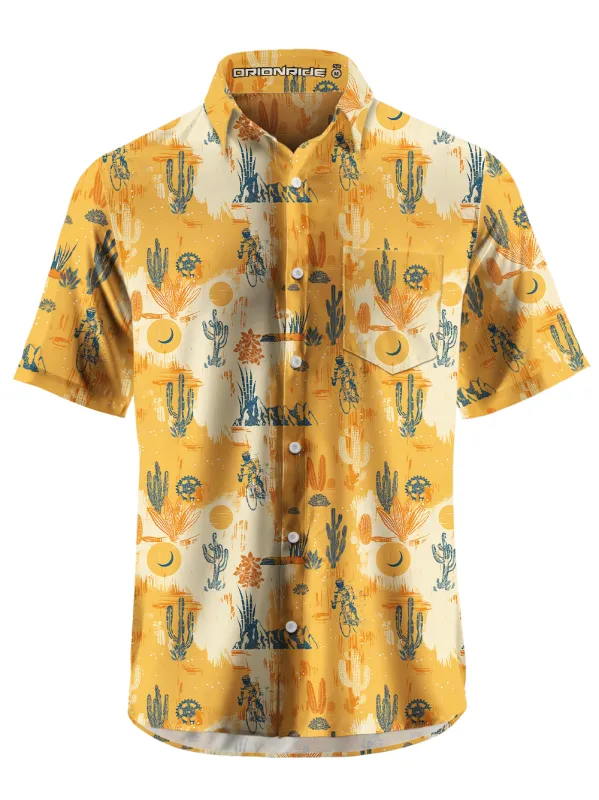 Orionride Fantasy Cactus Zipper Pockets Ultra Lightweight Short Sleeves Gravel Shirt sold by Orionride