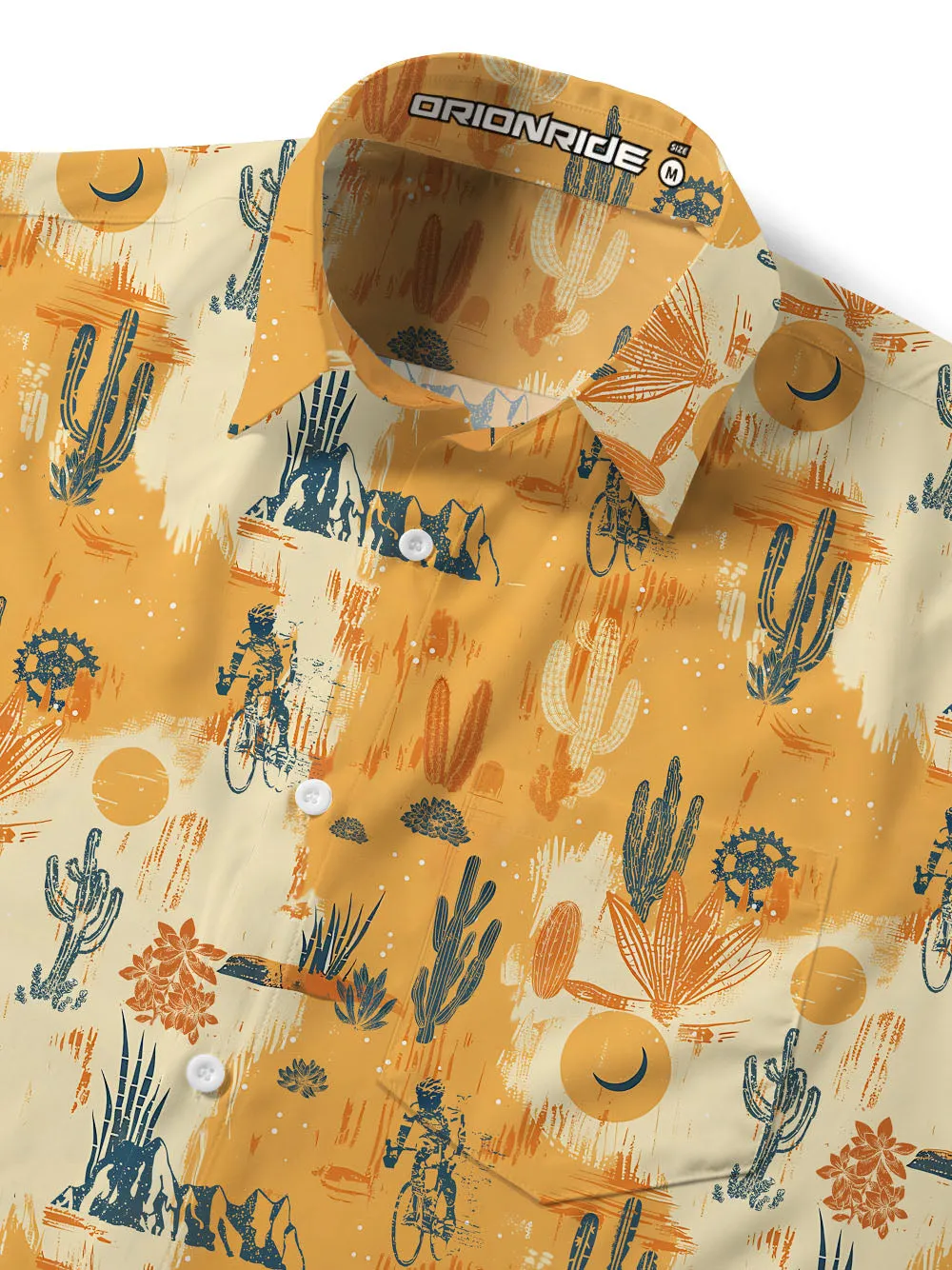 Orionride Fantasy Cactus Zipper Pockets Ultra Lightweight Short Sleeves Gravel Shirt sold by Orionride product image thumbnail 5