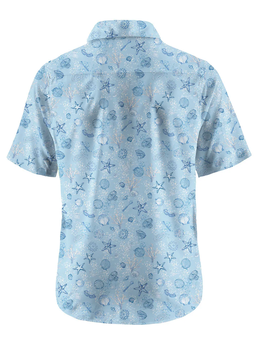 Orionride Starfish Gathering Zipper Pockets Ultra Lightweight Short Sleeves Gravel Shirt sold by Orionride product image thumbnail 4