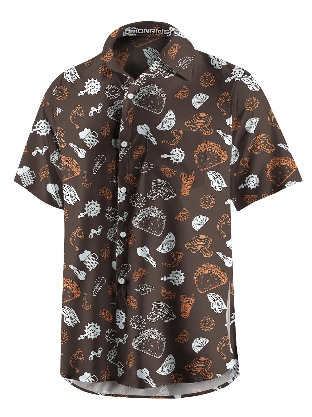 Orionride Food Party Zipper Pockets Ultra Lightweight Short Sleeves Gravel Shirt sold by Orionride product image thumbnail 3