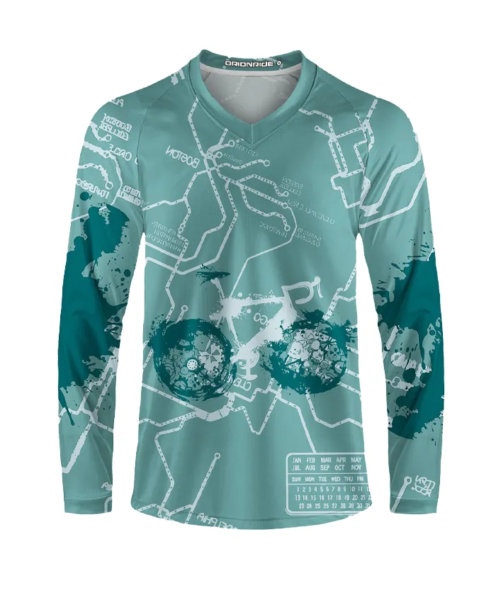 Orionride Green Trail Long Sleeve Downhill Jersey sold by Orionride product image thumbnail 2