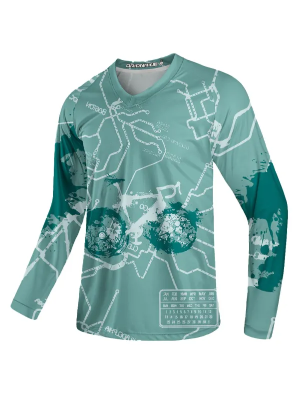 Orionride Green Trail Long Sleeve Downhill Jersey sold by Orionride