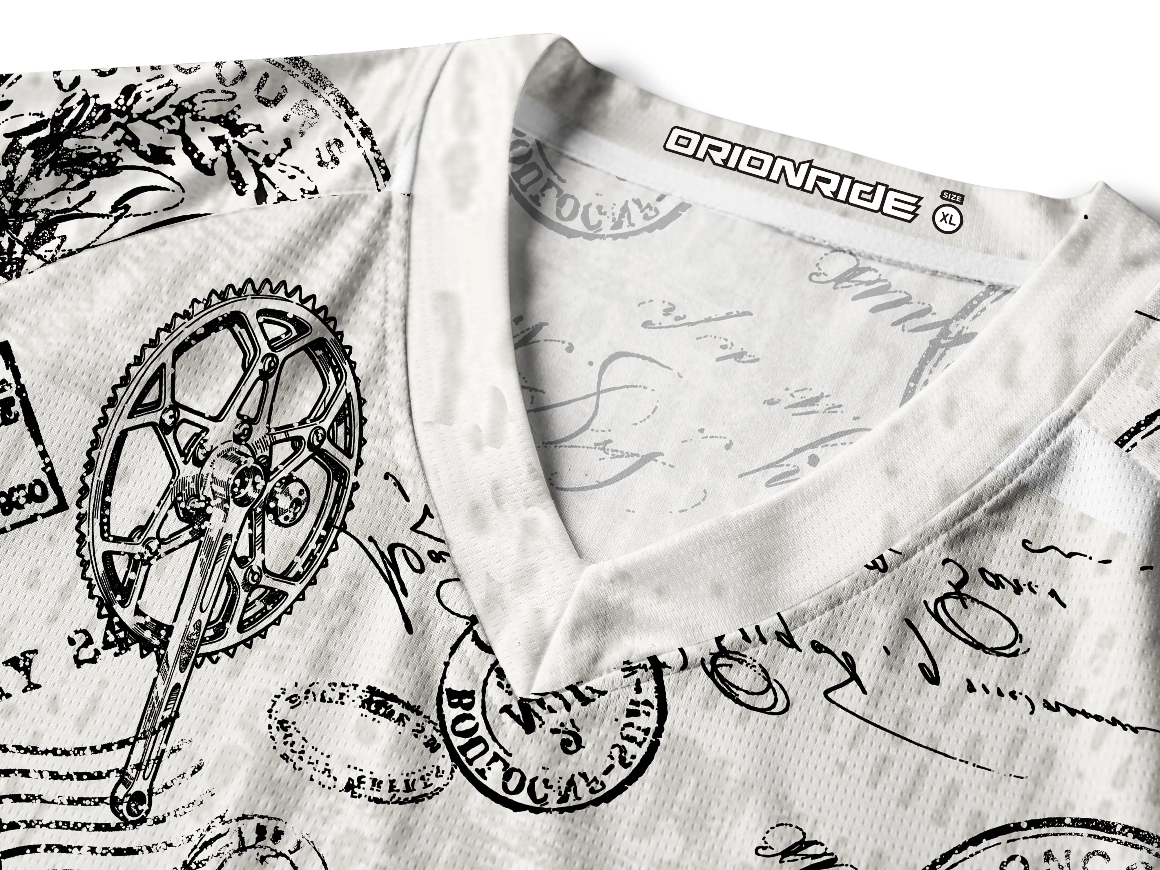 Orionride Nostalgic Bicycle Long Sleeve Downhill Jersey sold by Orionride product image thumbnail 4