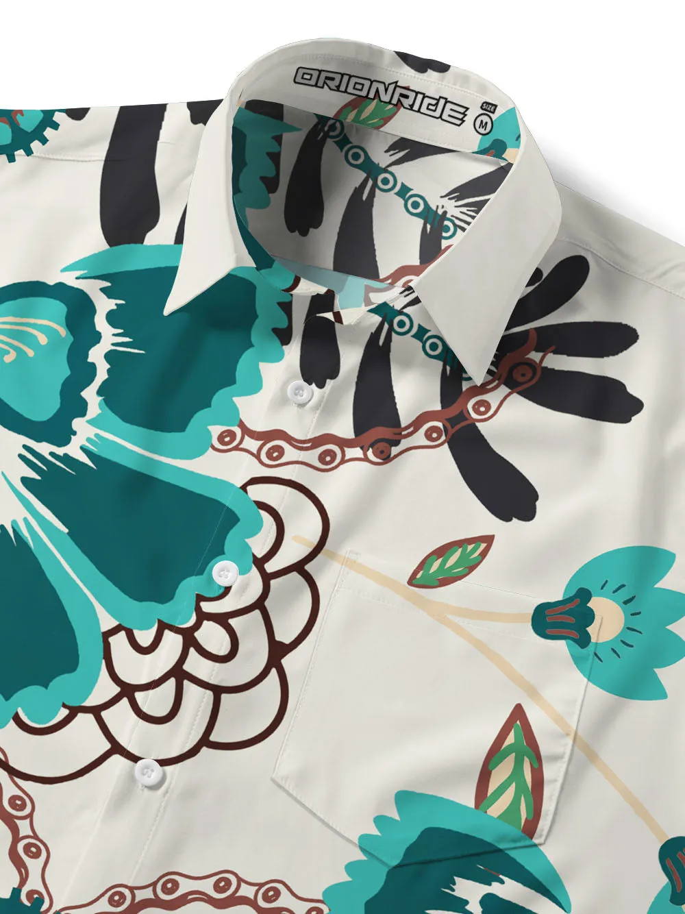 Orionride Chain Rhizome Zipper Pockets Ultra Lightweight Short Sleeves Gravel Shirt sold by Orionride product image thumbnail 5