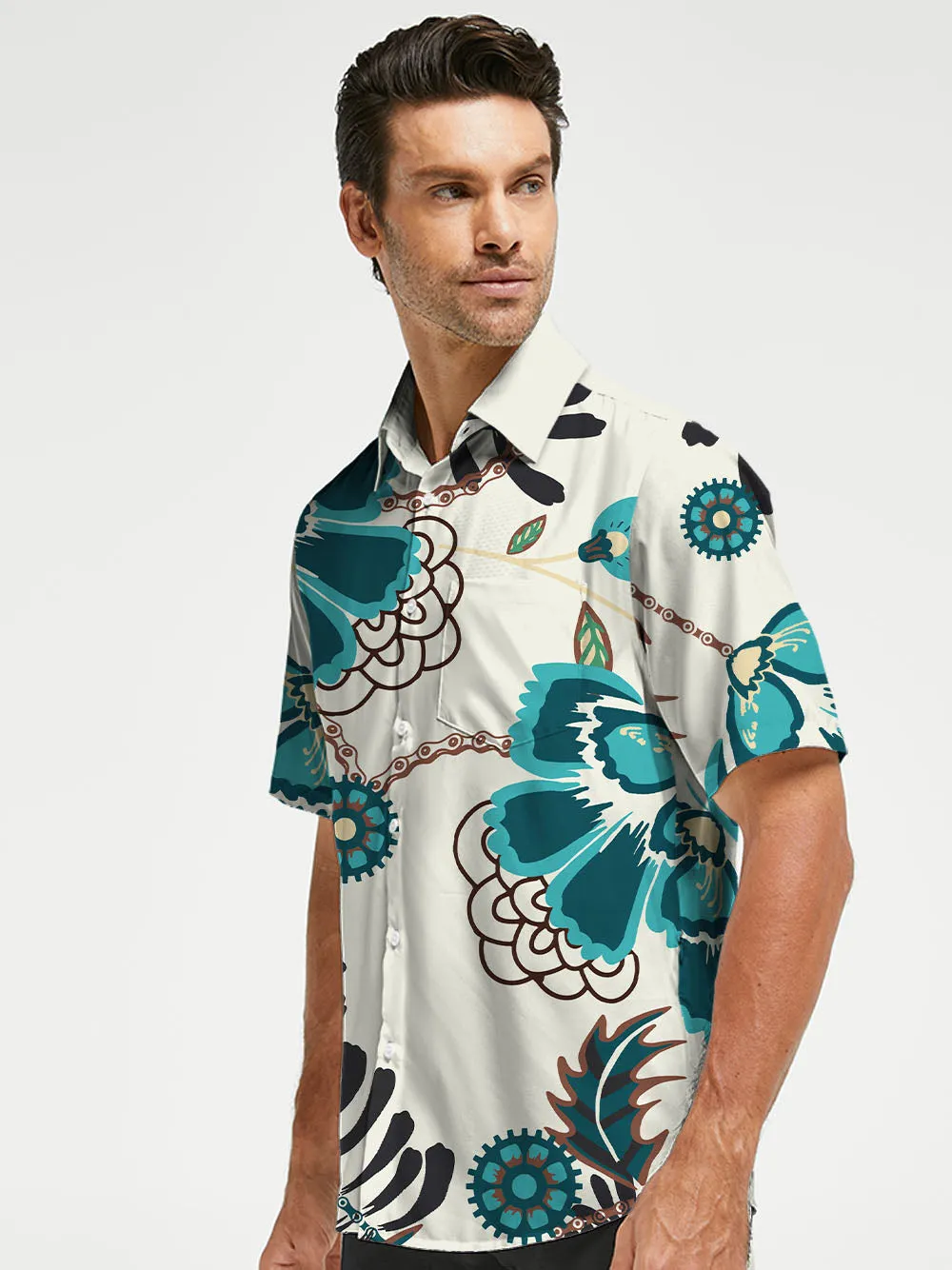 Orionride Chain Rhizome Zipper Pockets Ultra Lightweight Short Sleeves Gravel Shirt sold by Orionride product image thumbnail 2