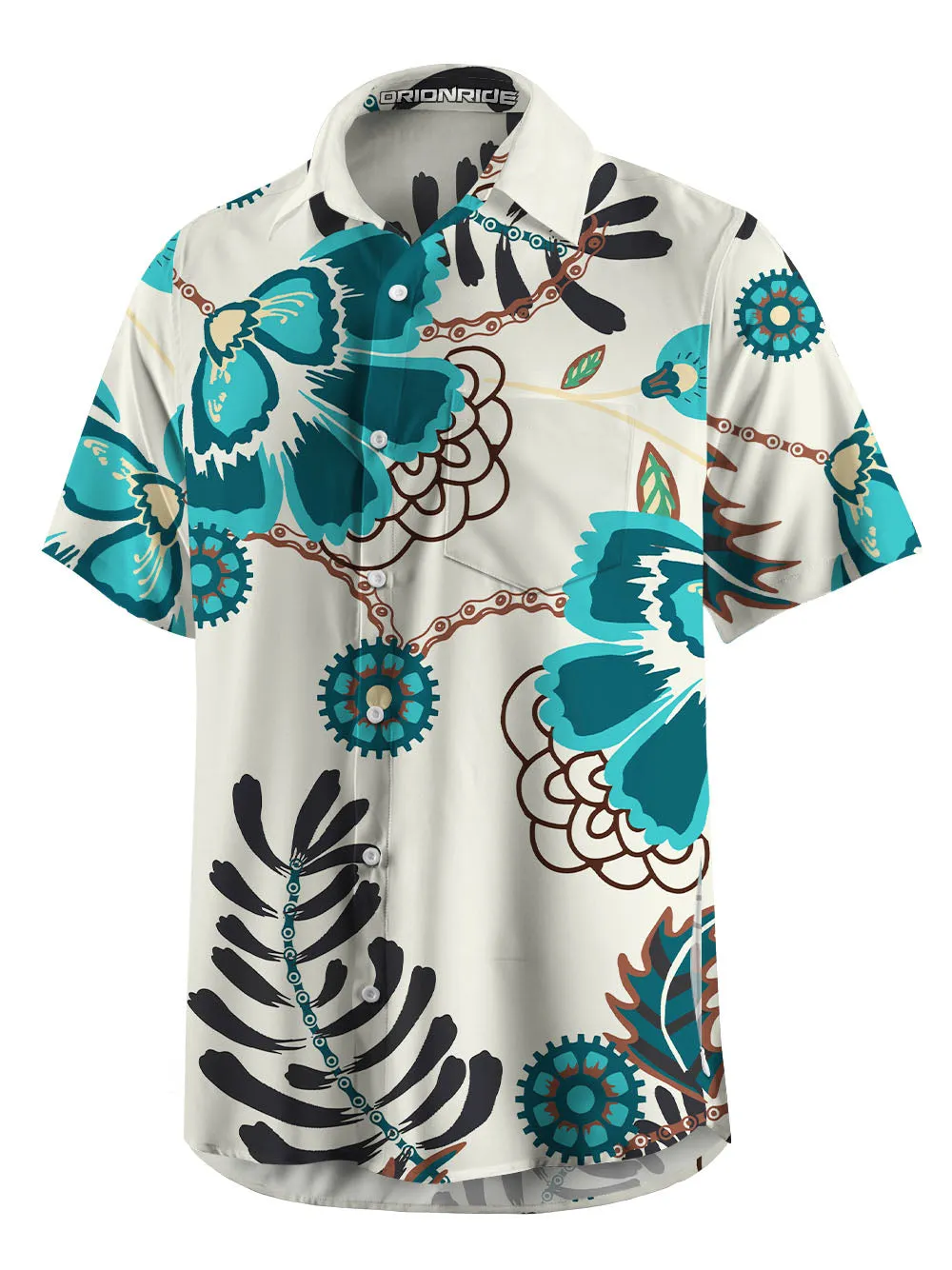 Orionride Chain Rhizome Zipper Pockets Ultra Lightweight Short Sleeves Gravel Shirt sold by Orionride product image thumbnail 3