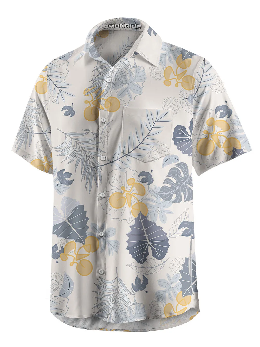 Orionride Dancing Leaves Zipper Pockets Ultra Lightweight Short Sleeves Gravel Shirt sold by Orionride product image thumbnail 4