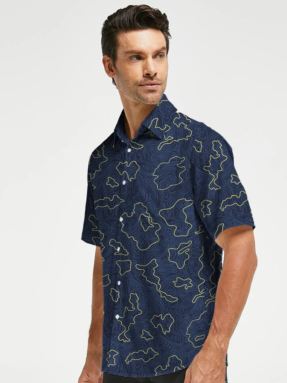 Orionride Contour Tiling Zipper Pockets Ultra Lightweight Short Sleeves Gravel Shirt sold by Orionride product image thumbnail 2