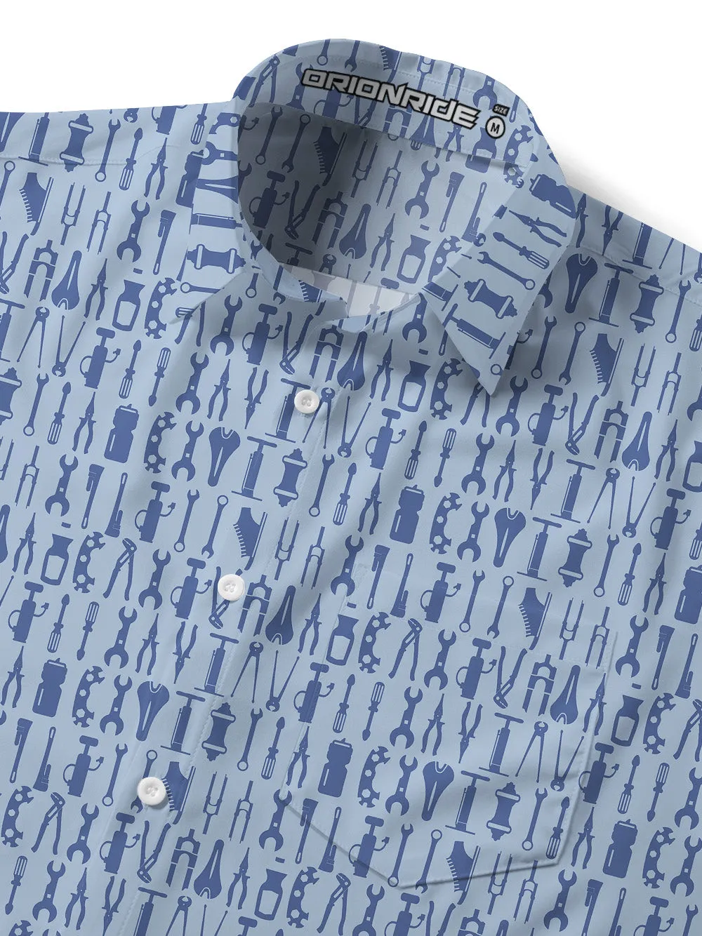 Orionride Parts Assembly Zipper Pockets Ultra Lightweight Short Sleeves Gravel Shirt sold by Orionride product image thumbnail 5