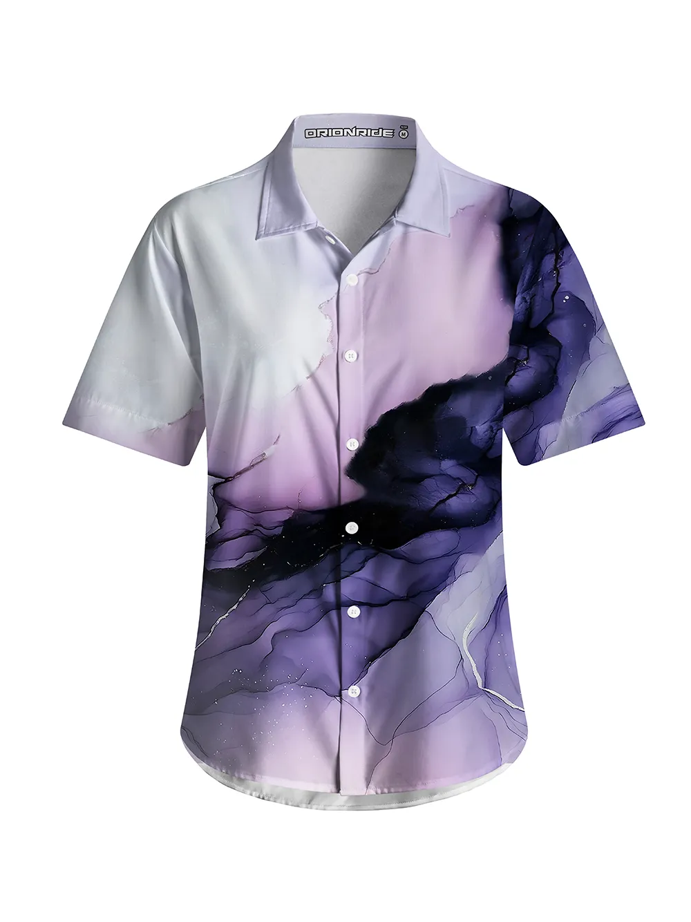 Orionride Purple Ink Zipper Pockets Ultra Lightweight Short Sleeves Women's Gravel Shirt sold by Orionride product image thumbnail 3