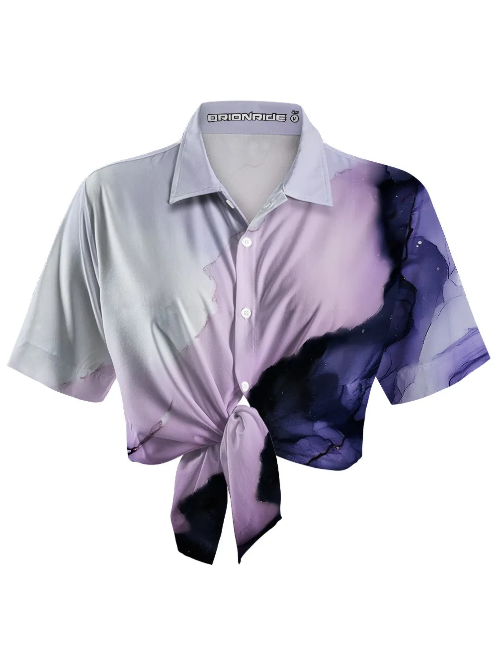 Orionride Purple Ink Zipper Pockets Ultra Lightweight Short Sleeves Women's Gravel Shirt sold by Orionride