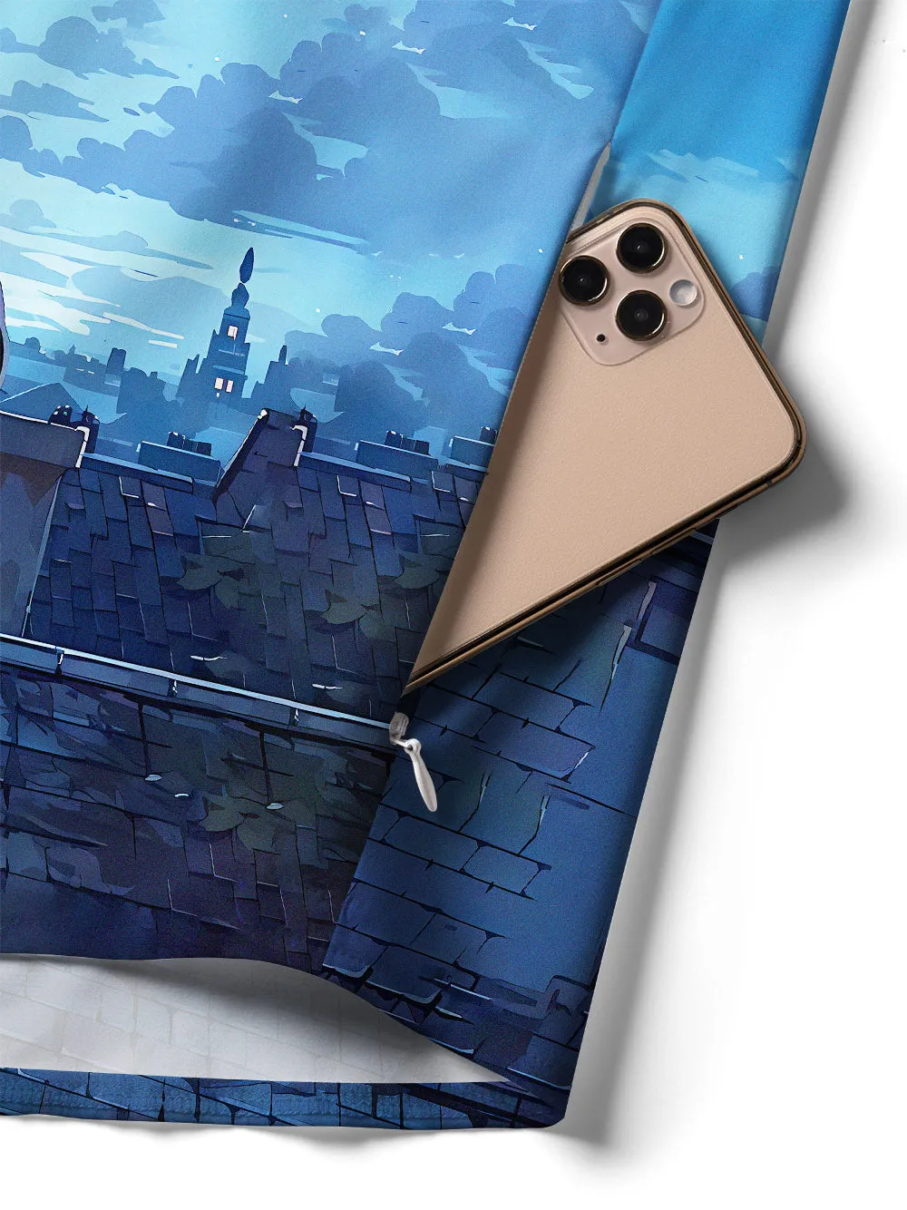 Orionride Black Cat Zipper Pockets Ultra Lightweight Short Sleeves Women's Gravel Shirt sold by Orionride product image thumbnail 5