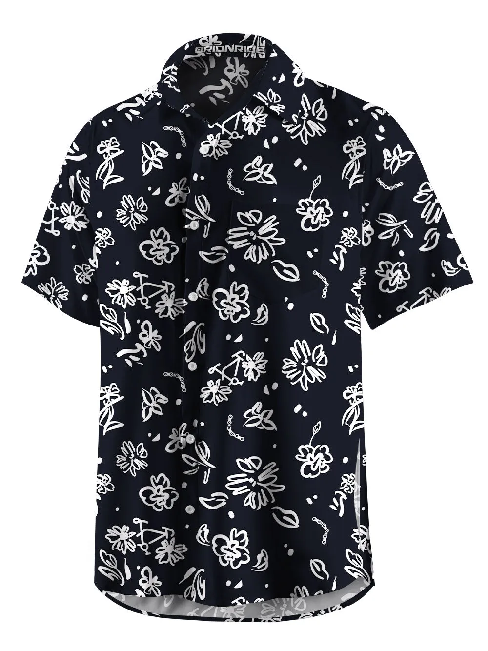 Orionride Line Flower Bicycle Zipper Pockets Ultra Lightweight Short Sleeves Gravel Shirt sold by Orionride product image thumbnail 5