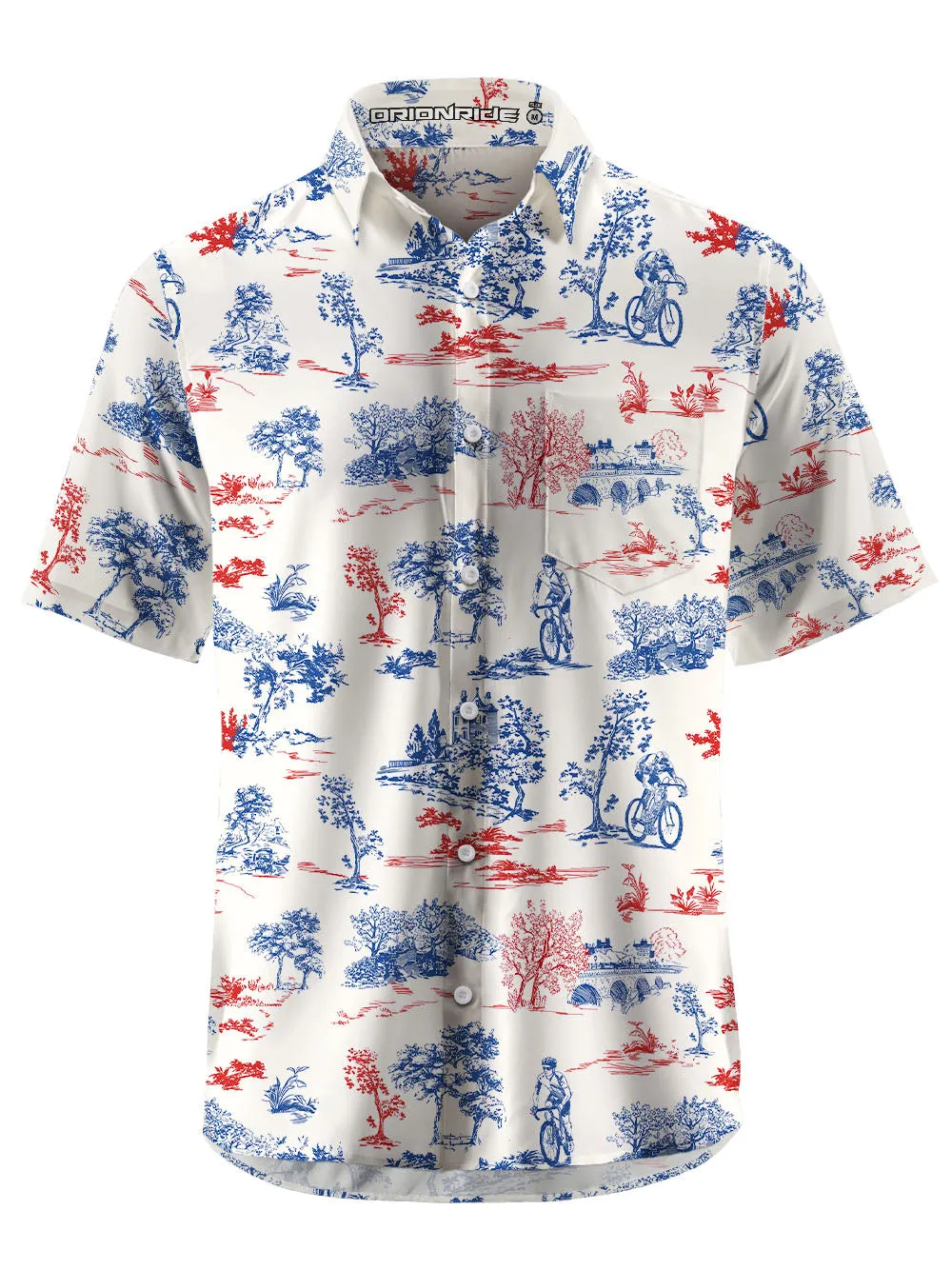 Orionride Cycling Party Zipper Pockets Ultra Lightweight Short Sleeves Gravel Shirt sold by Orionride