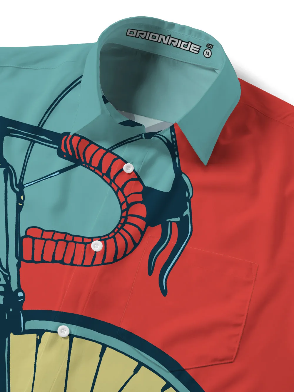 Orionride Retro Handlebars Zipper Pockets Ultra Lightweight Short Sleeves Gravel Shirt sold by Orionride product image thumbnail 5