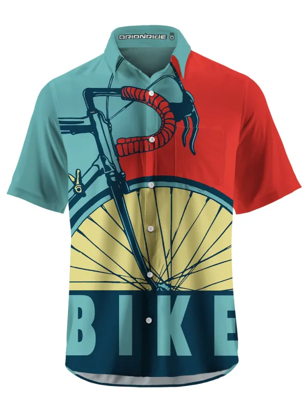 Orionride Retro Handlebars Zipper Pockets Ultra Lightweight Short Sleeves Gravel Shirt sold by Orionride