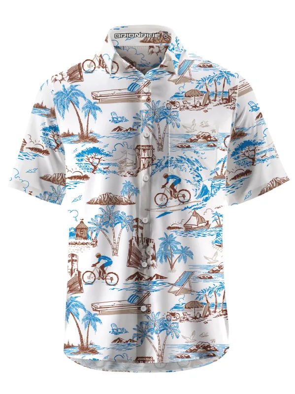 Orionride Summer Beach Zipper Pockets Ultra Lightweight Short Sleeves Gravel Shirt sold by Orionride