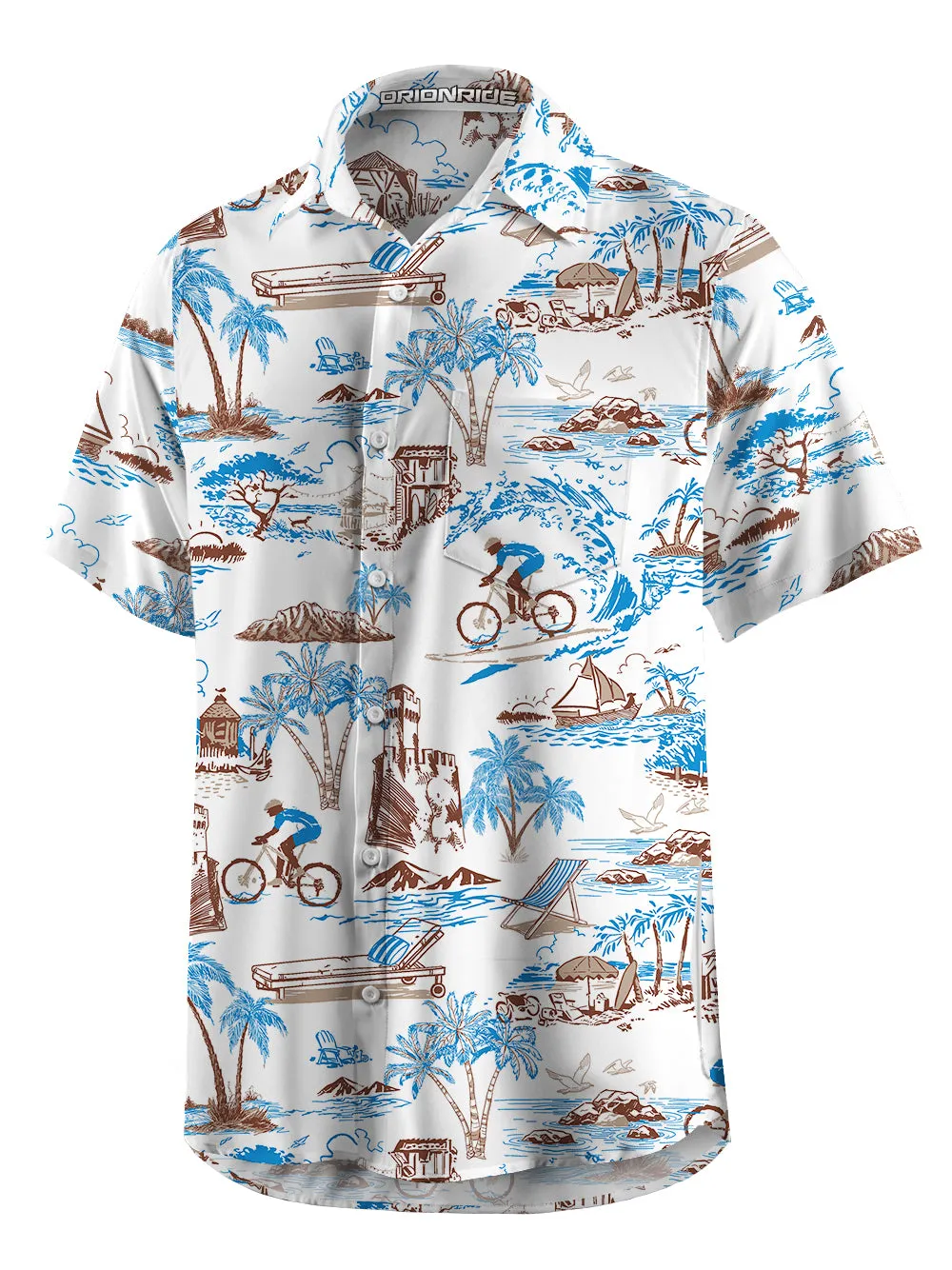 Orionride Summer Beach Zipper Pockets Ultra Lightweight Short Sleeves Gravel Shirt sold by Orionride product image thumbnail 3