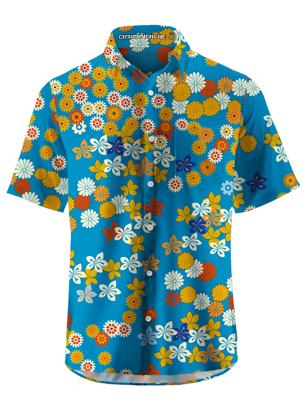 Orionride Charming Daisy Zipper Pockets Ultra Lightweight Short Sleeves Gravel Shirt sold by Orionride product image thumbnail 4