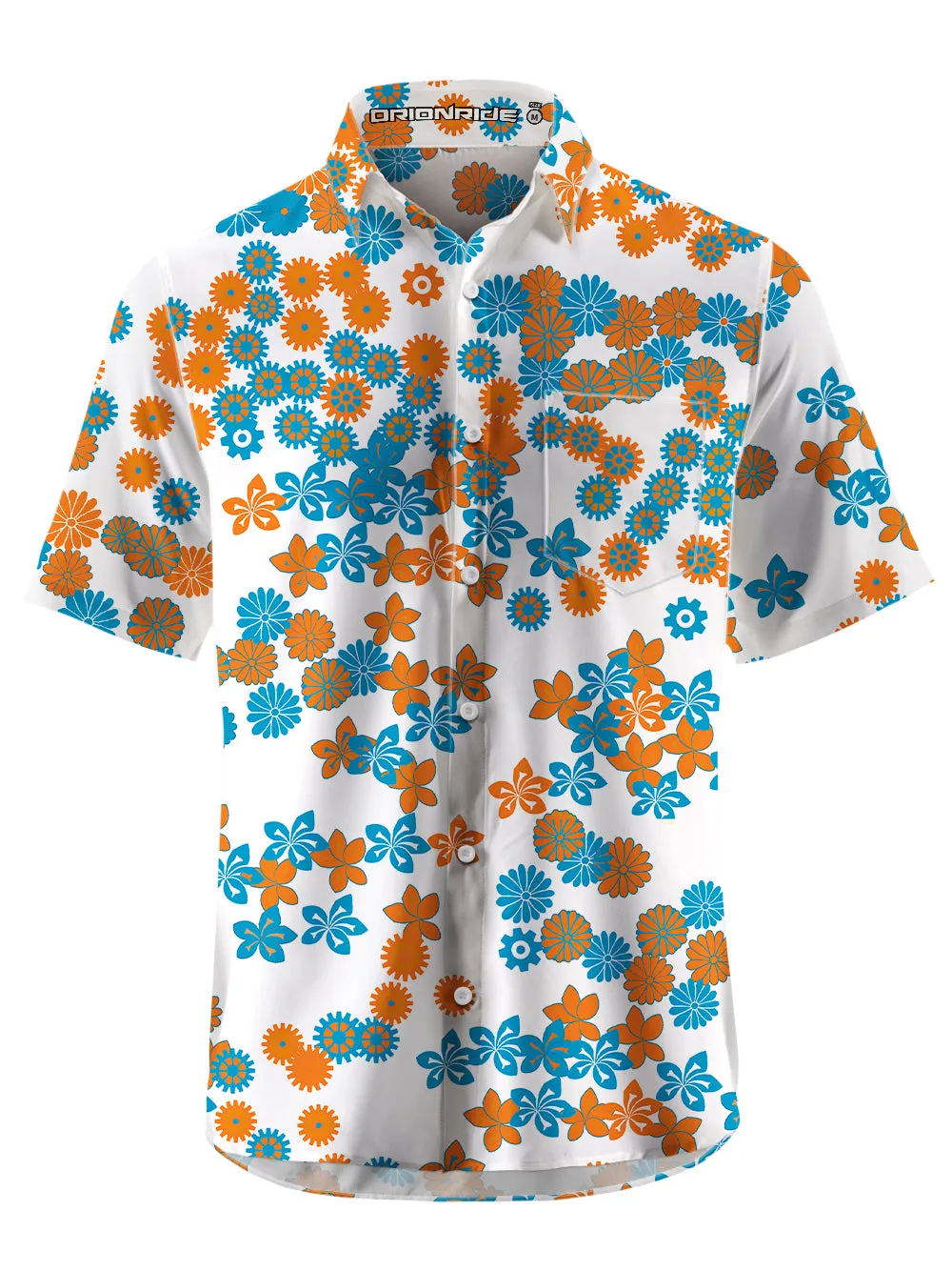 Orionride Charming Daisy Zipper Pockets Ultra Lightweight Short Sleeves Gravel Shirt sold by Orionride product image thumbnail 3