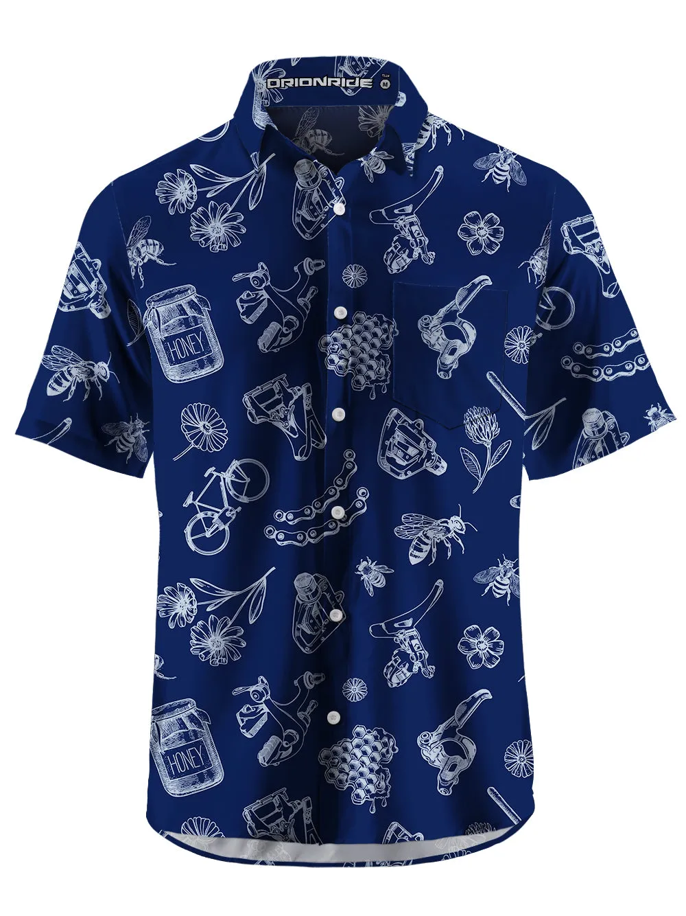 Orionride Sweet Honey Zipper Pockets Ultra Lightweight Short Sleeves Gravel Shirt sold by Orionride product image thumbnail 3