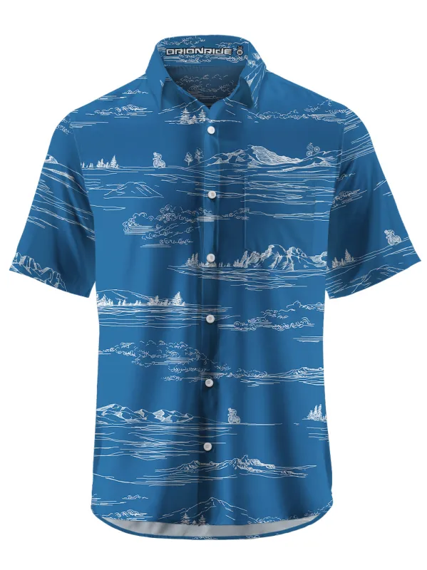 Orionride Relaxed Riding Zipper Pockets Ultra Lightweight Short Sleeves Gravel Shirt sold by Orionride