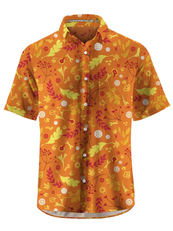 Orionride Passionate Red Gear Zipper Pockets Ultra Lightweight Short Sleeves Gravel Shirt sold by Orionride