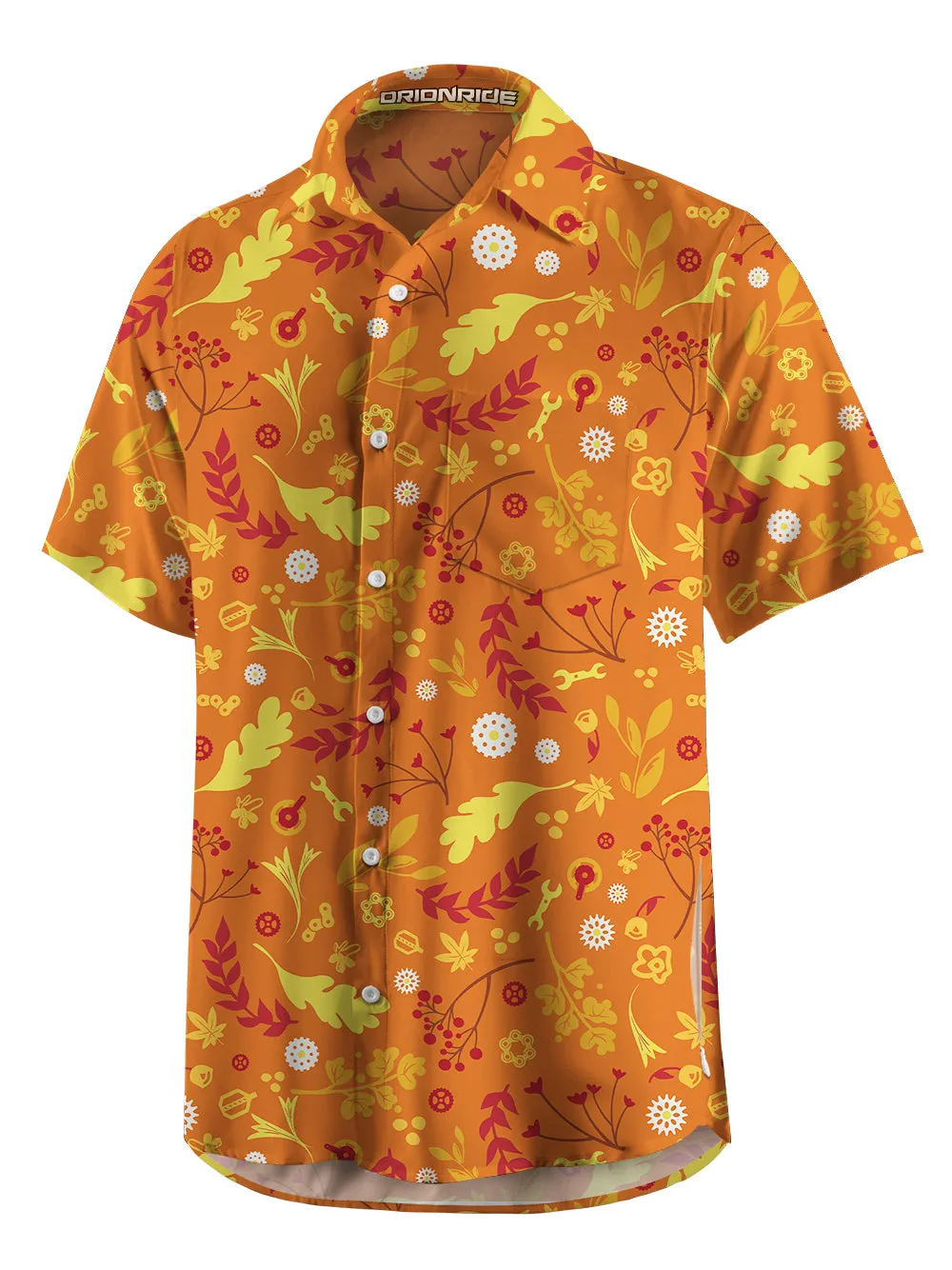 Orionride Passionate Red Gear Zipper Pockets Ultra Lightweight Short Sleeves Gravel Shirt sold by Orionride product image thumbnail 4