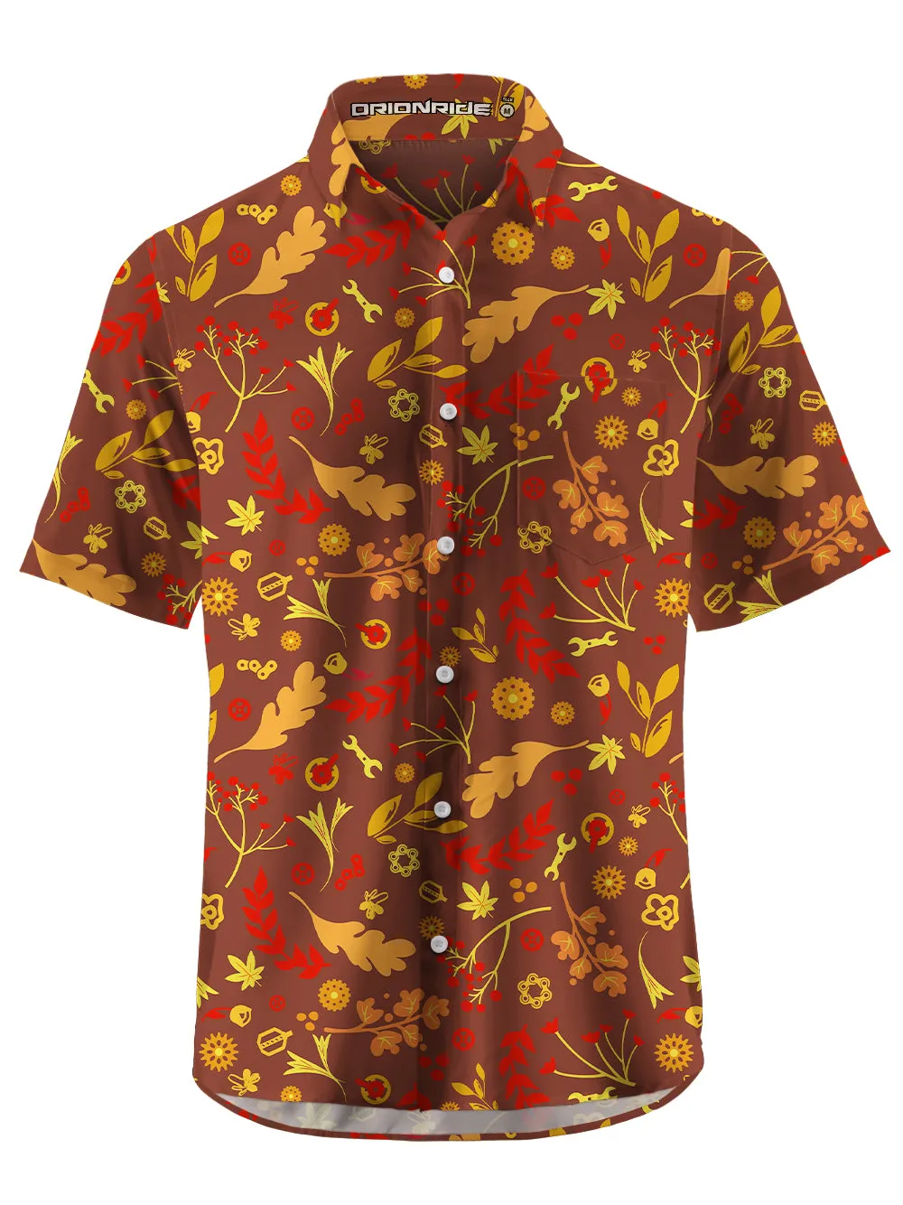 Orionride Passionate Red Gear Zipper Pockets Ultra Lightweight Short Sleeves Gravel Shirt sold by Orionride product image thumbnail 3