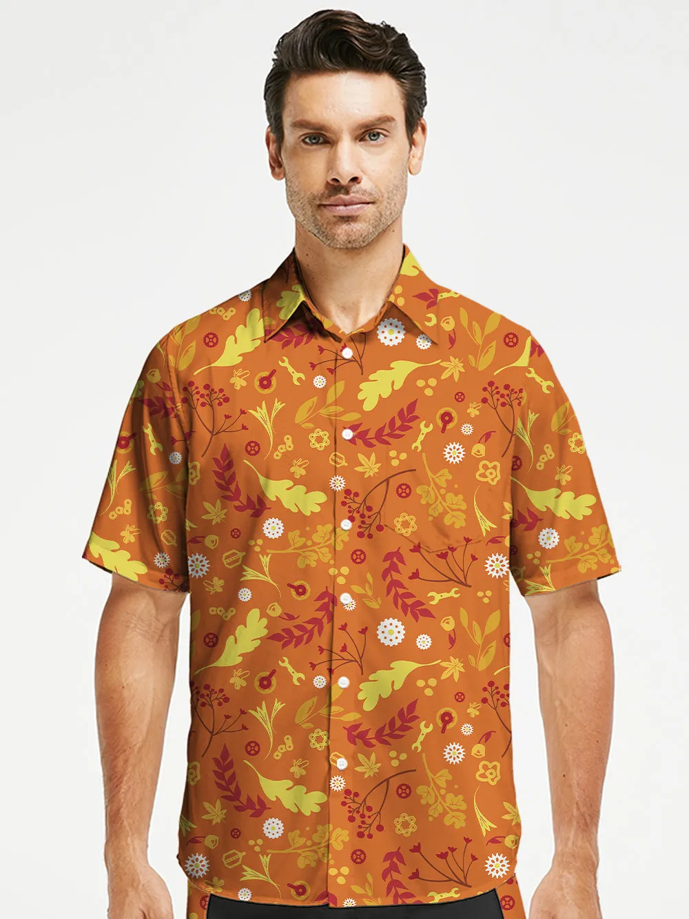 Orionride Passionate Red Gear Zipper Pockets Ultra Lightweight Short Sleeves Gravel Shirt sold by Orionride product image thumbnail 2