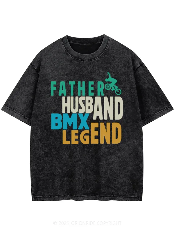 Orionride Men's Role Short Sleeves Bike Washed T-Shirt sold by Orionride