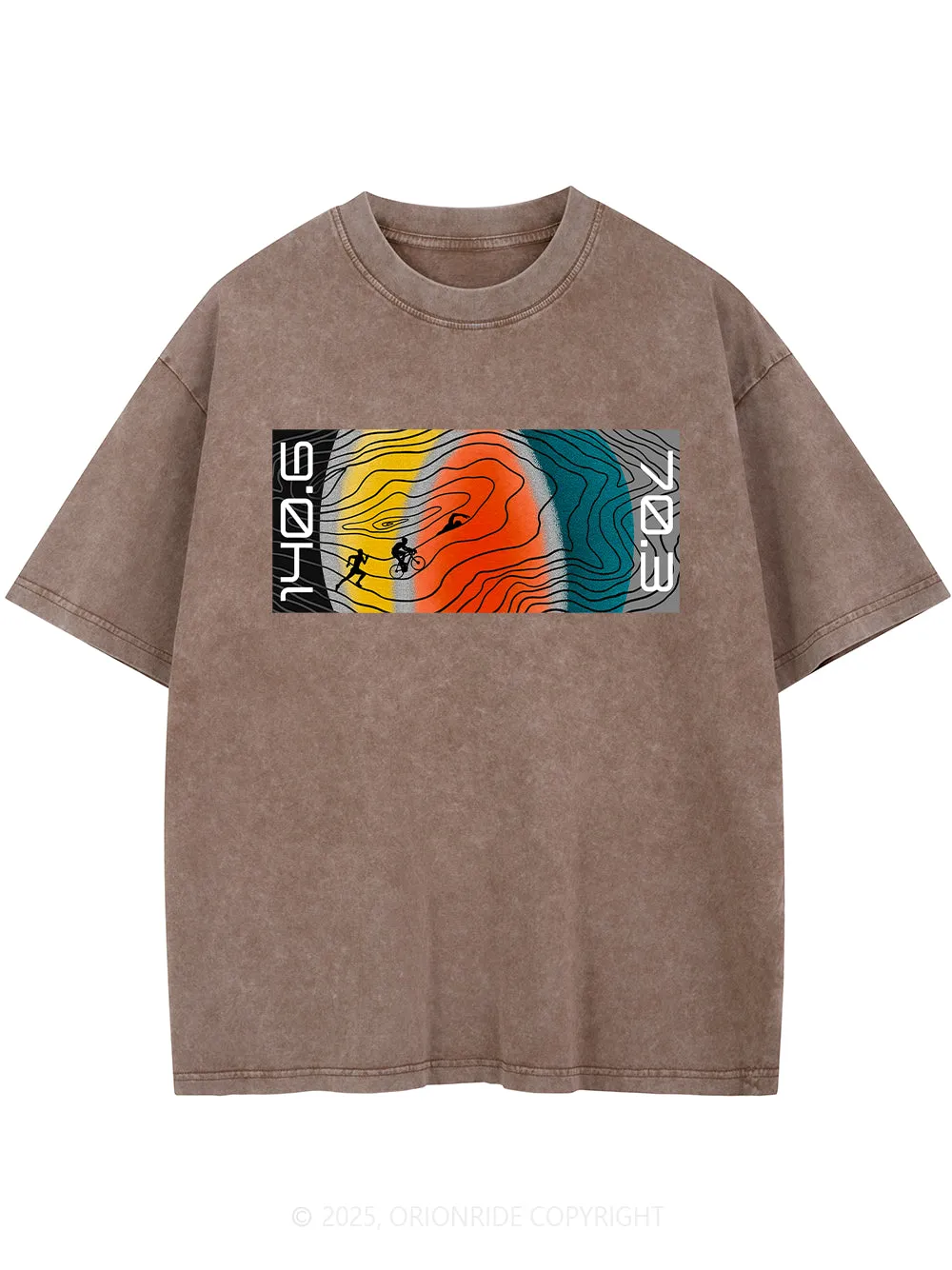 Orionride Color Triathlon Short Sleeves Bike Washed T-Shirt sold by Orionride product image thumbnail 4