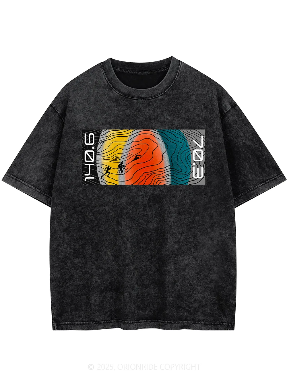 Orionride Color Triathlon Short Sleeves Bike Washed T-Shirt sold by Orionride product image thumbnail 3