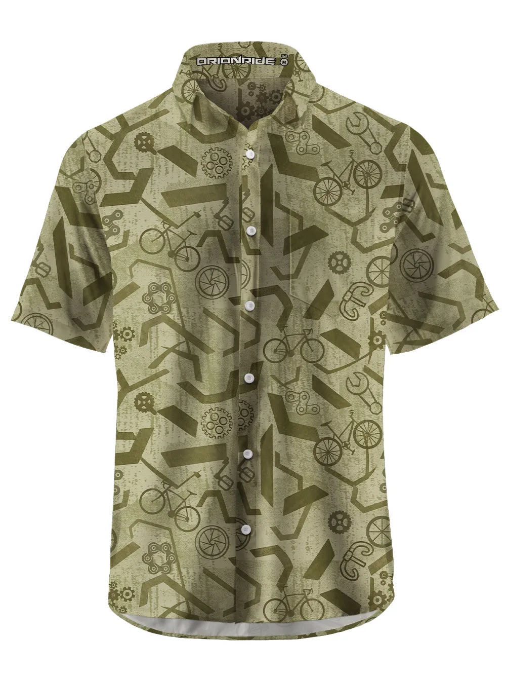 Orionride Geometric World Zipper Pockets Ultra Lightweight Short Sleeves Gravel Shirt sold by Orionride