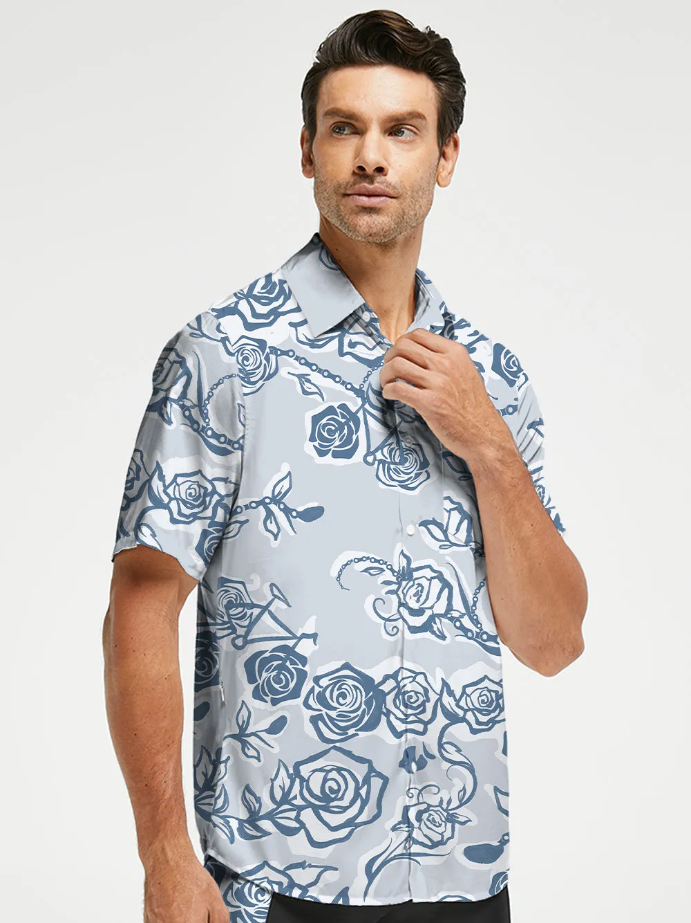 Orionride Rose Chain Zipper Pockets Ultra Lightweight Short Sleeves Gravel Shirt sold by Orionride product image thumbnail 2