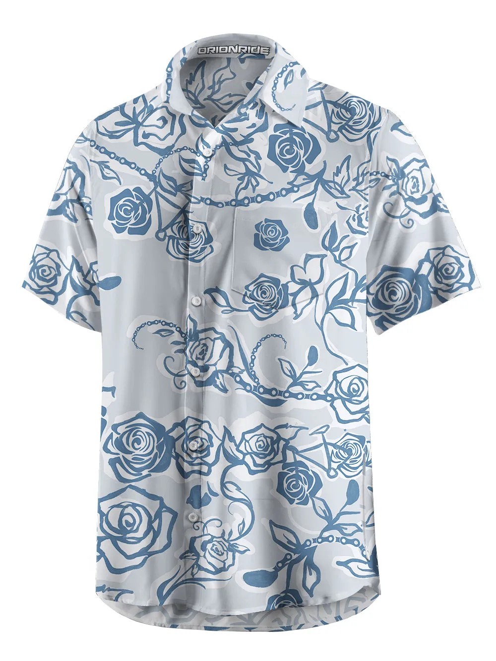 Orionride Rose Chain Zipper Pockets Ultra Lightweight Short Sleeves Gravel Shirt sold by Orionride product image thumbnail 4