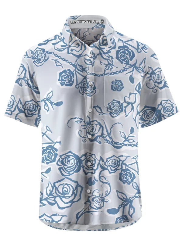 Orionride Rose Chain Zipper Pockets Ultra Lightweight Short Sleeves Gravel Shirt sold by Orionride