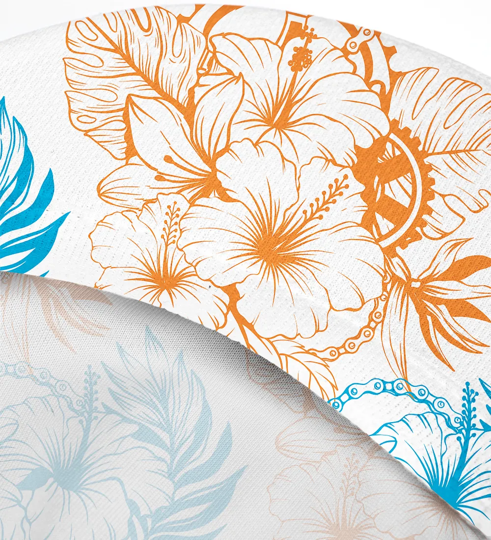 Orionride Bright Hibiscus Flowers Cycling Cap sold by Orionride product image thumbnail 5