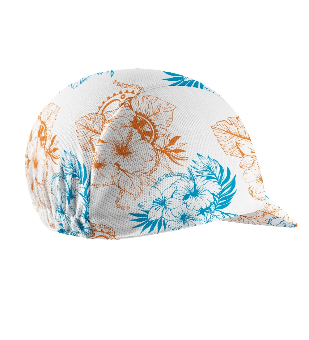 Orionride Bright Hibiscus Flowers Cycling Cap sold by Orionride product image thumbnail 4