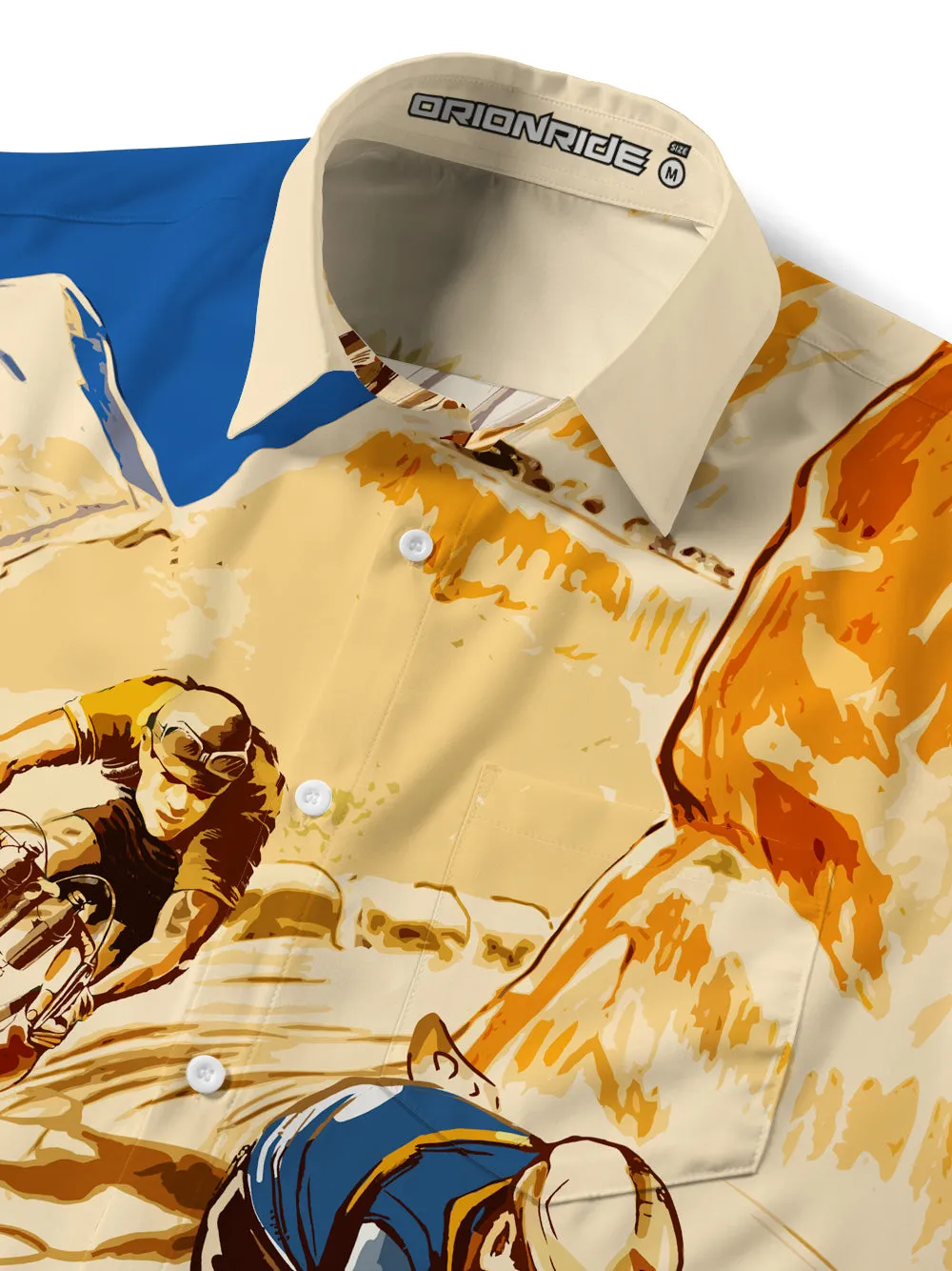 Orionride Chasing The Race Zipper Pockets Ultra Lightweight Short Sleeves Gravel Shirt sold by Orionride product image thumbnail 5