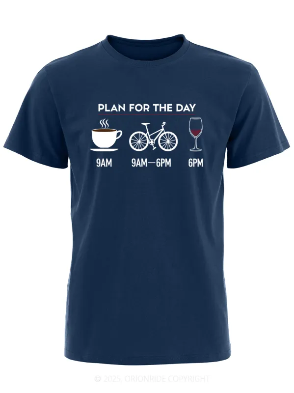 Orionride Plan For The Day Short Sleeves Bike T-Shirt sold by Orionride