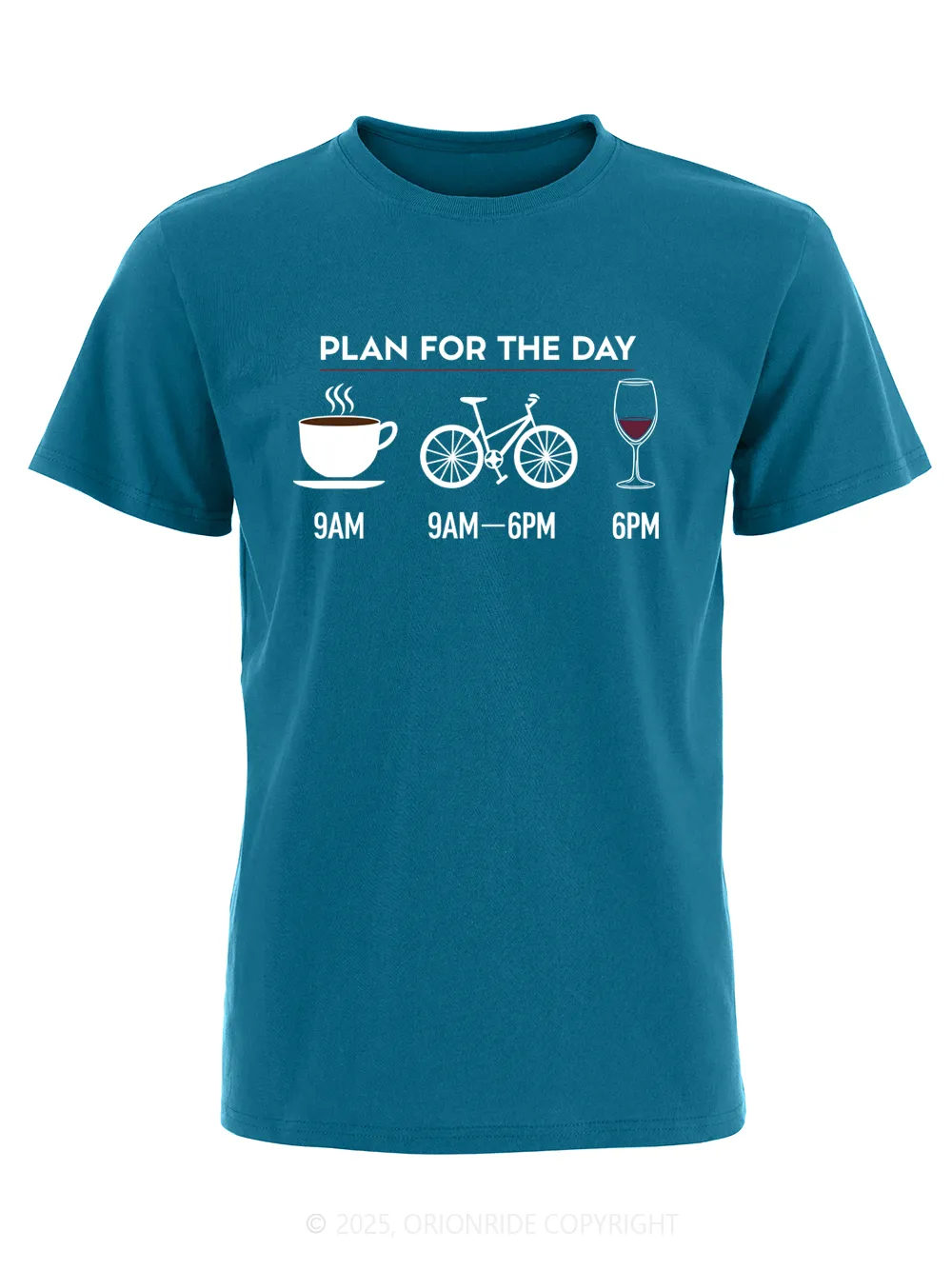 Orionride Plan For The Day Short Sleeves Bike T-Shirt sold by Orionride product image thumbnail 4