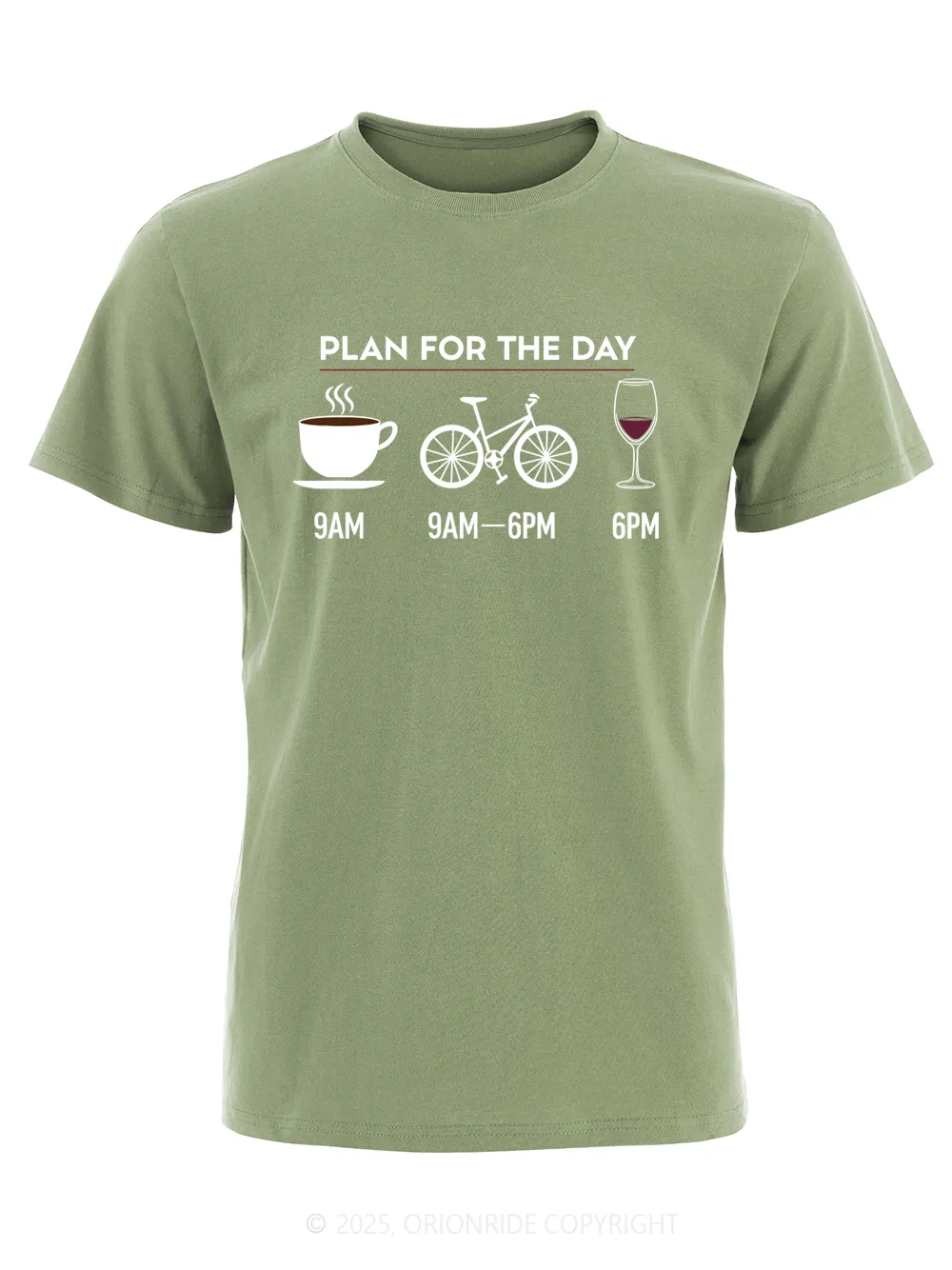 Orionride Plan For The Day Short Sleeves Bike T-Shirt sold by Orionride product image thumbnail 5